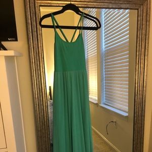 Frenchi Nordstrom teal maxi dress NWT XS